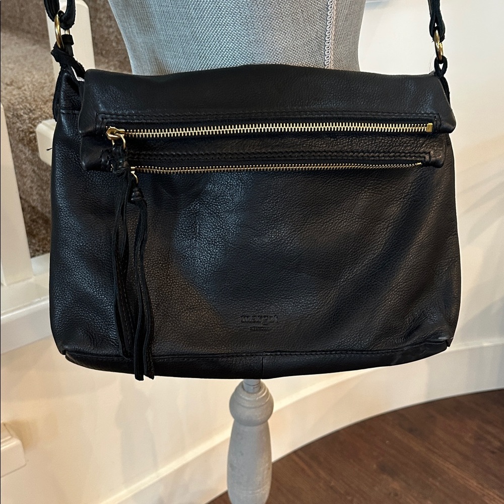 Margo leather messenger bag